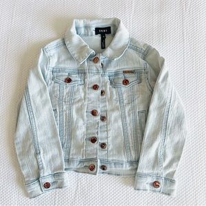 Light wash DKNY Girls Denim Jacket Size 4T
